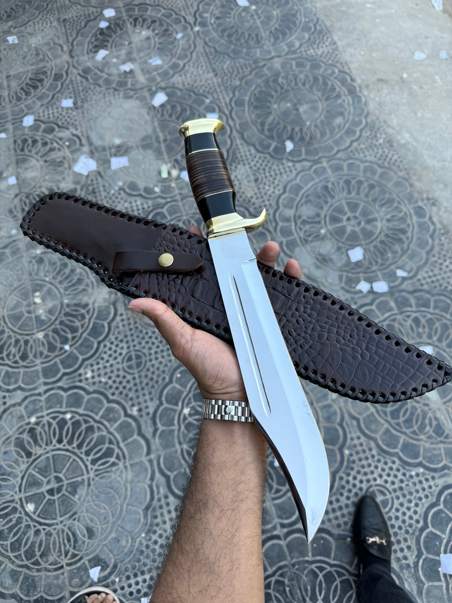 Crocodile Dundee Bowie Knife: Premium Quality Blade for Outdoor Enthusiasts - Unleash Your Inner Adventurer with this Legendary Blade! Dreamcheftools best sale