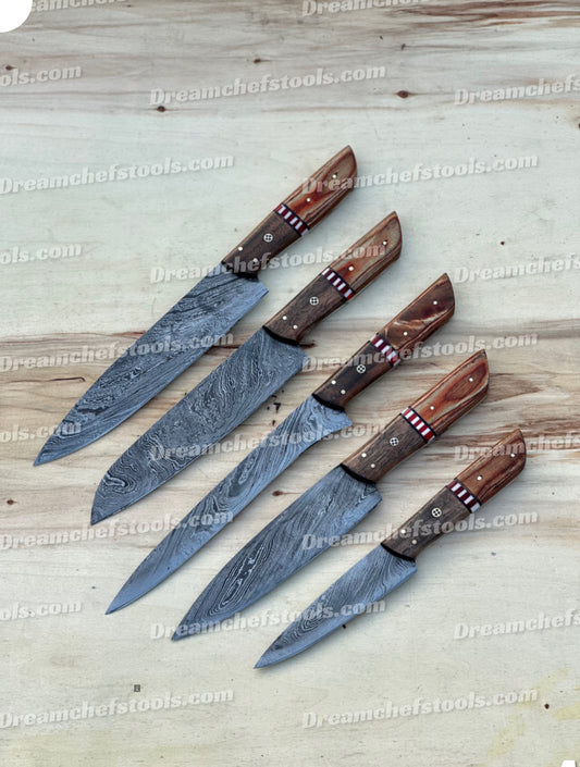 Handmade kitchen knife set