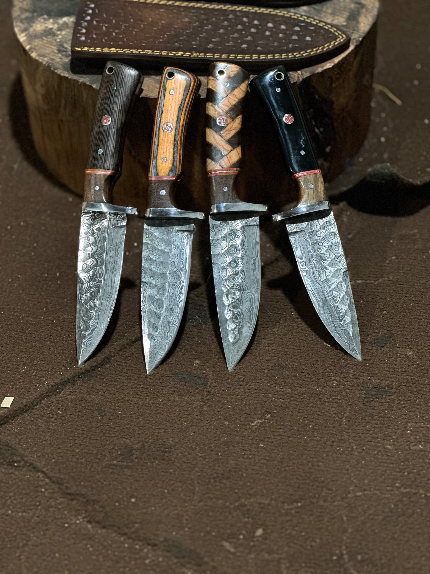 Hand forged hunting knife