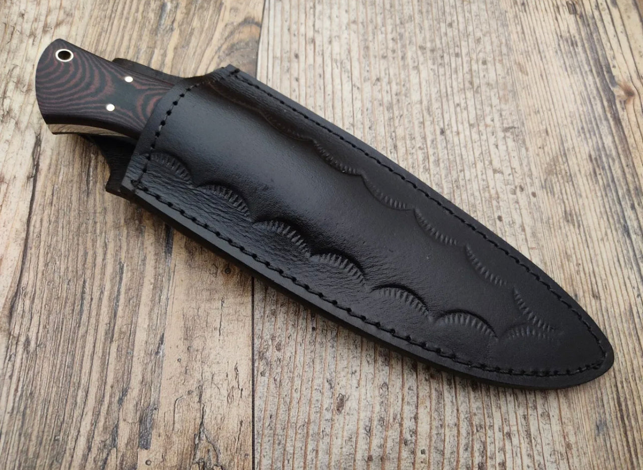 Custom Handmade 1095 Steel Fixed Blade Bushcraft Survival Camping Hunting knife