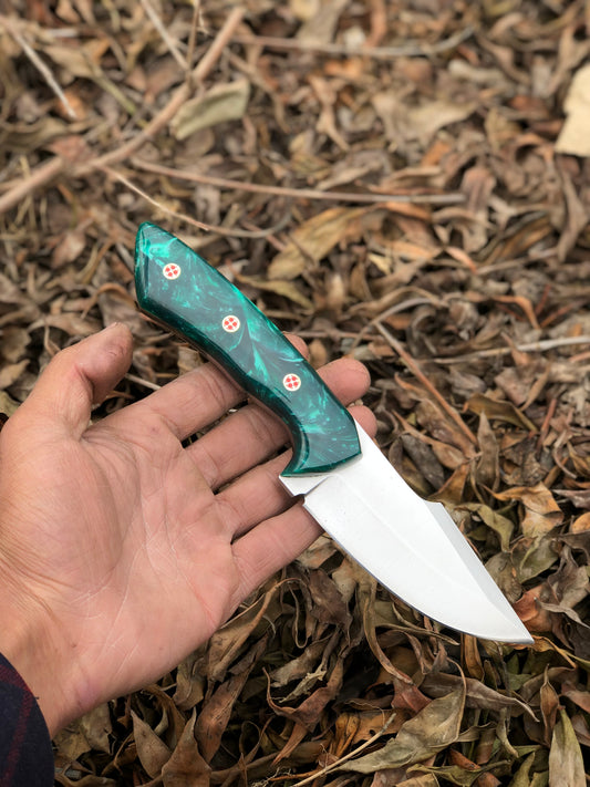 Custom handmade j2 steel hunting knife