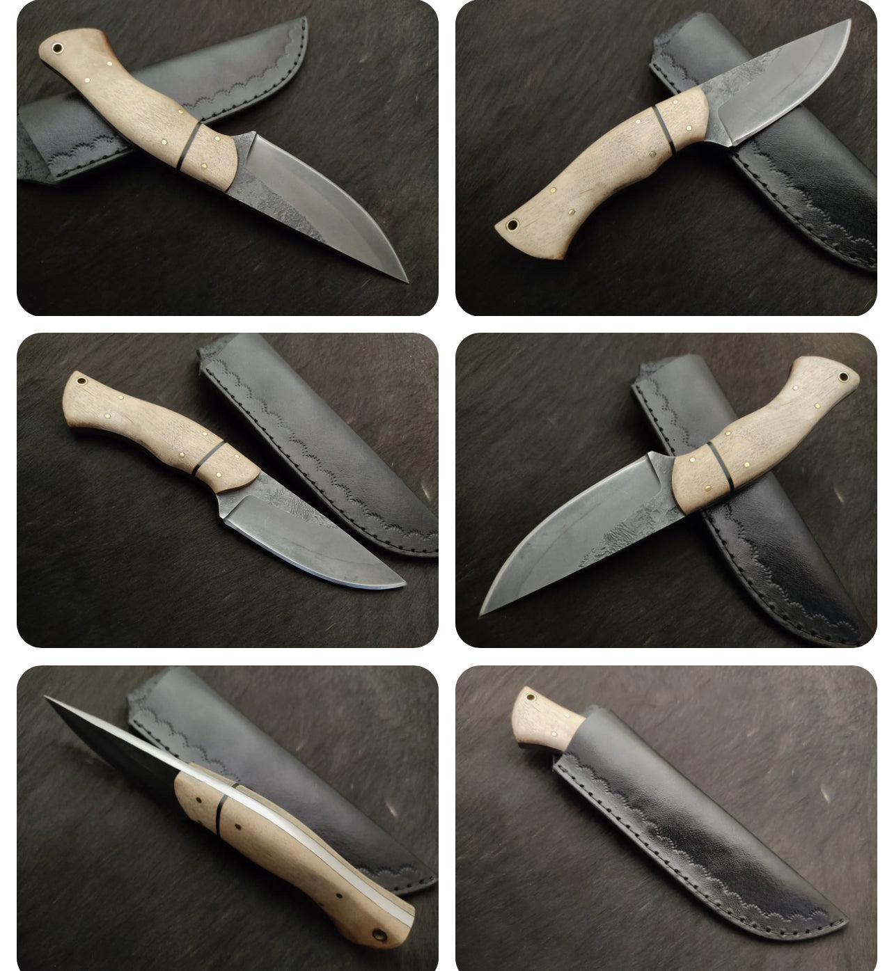 Custom handmade D2 steel hunting knife