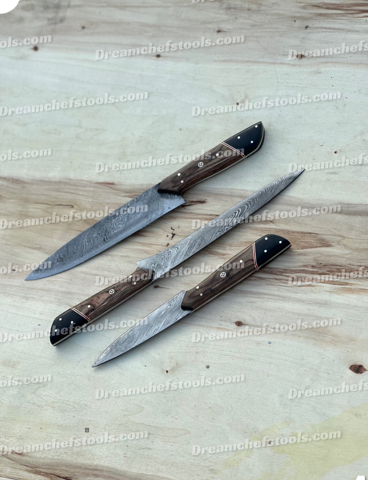 Handmade kitchen knife set