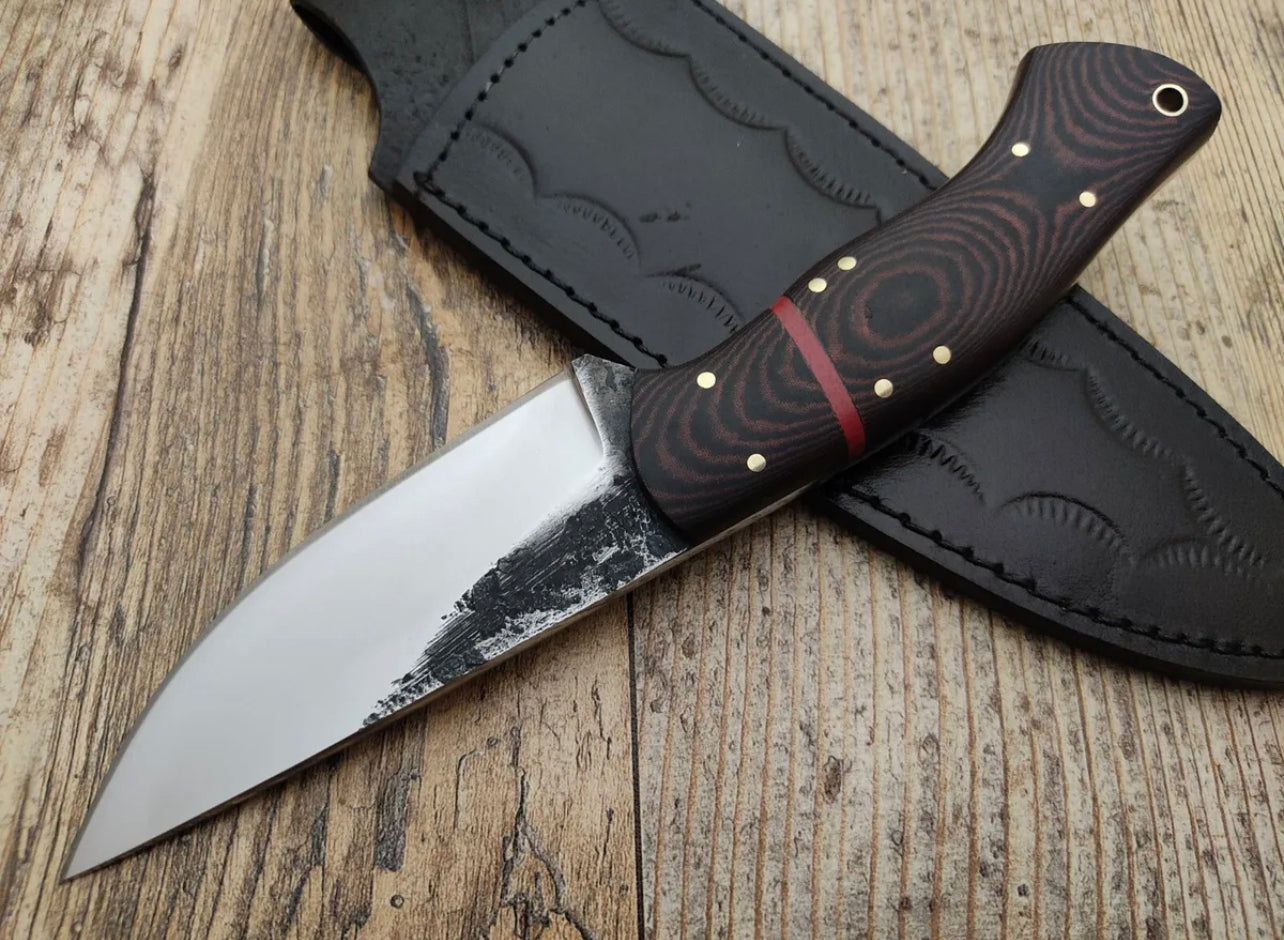 Custom Handmade 1095 Steel Fixed Blade Bushcraft Survival Camping Hunting knife