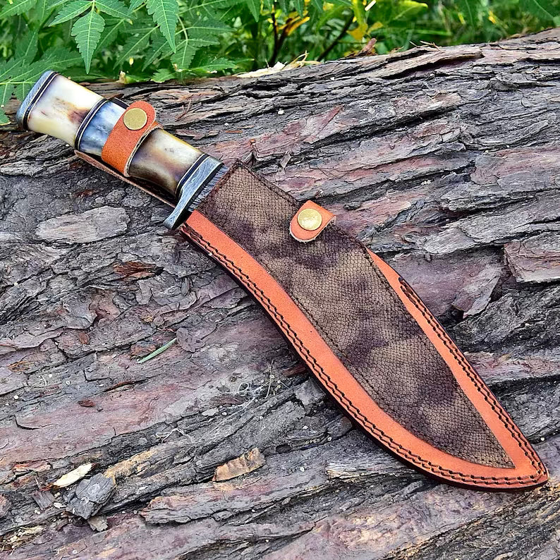 Damascus Steel Kukri Knife