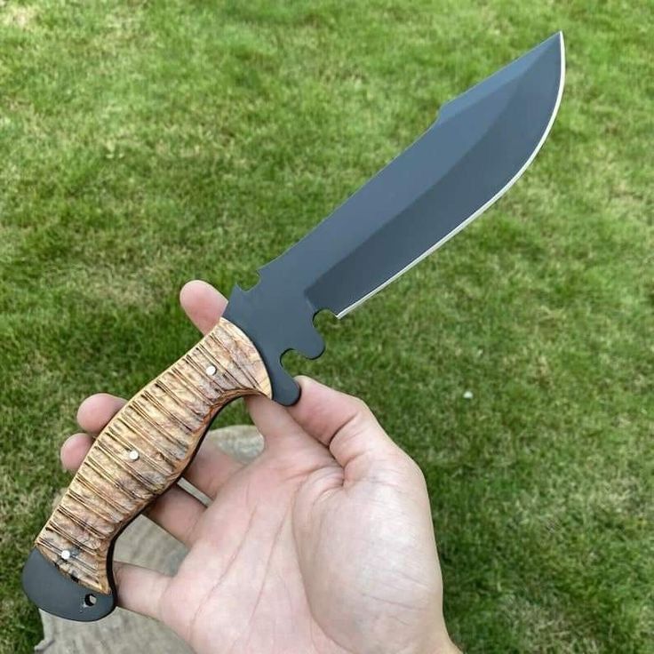 CUSTOM HANDMADE TACTICAL HUNTING 1095 KNIFE / BLADE CAMPING