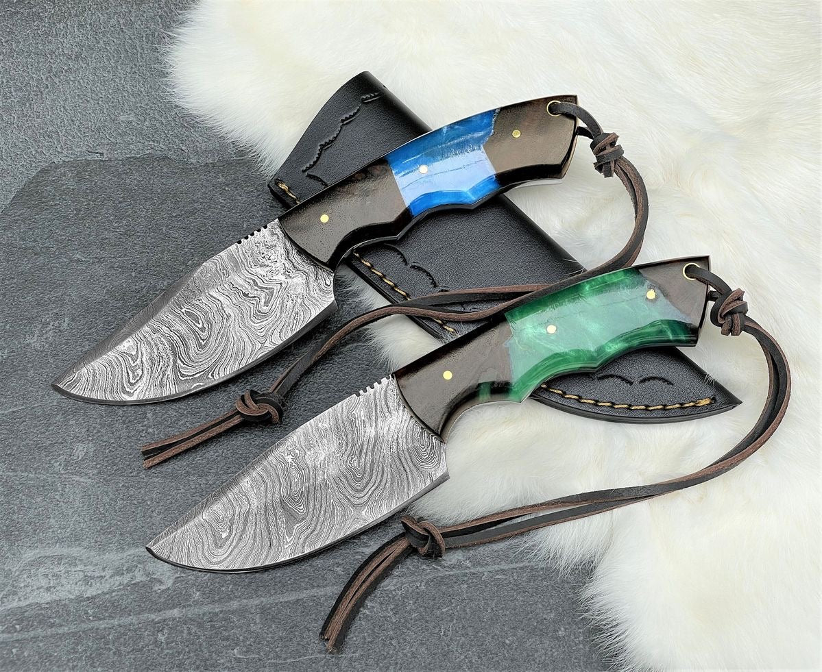 Handmade Damascus Steel Knife, Full Tang Knife, Personalized Gift, Hunting Knife, Birthday Gift, Camping Knife, Birthday Gift, Gift for Dad