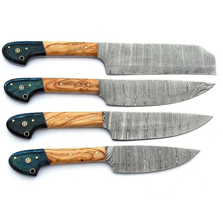 DAMASCUS OUTDOOR KITCHEN KNIVES SET