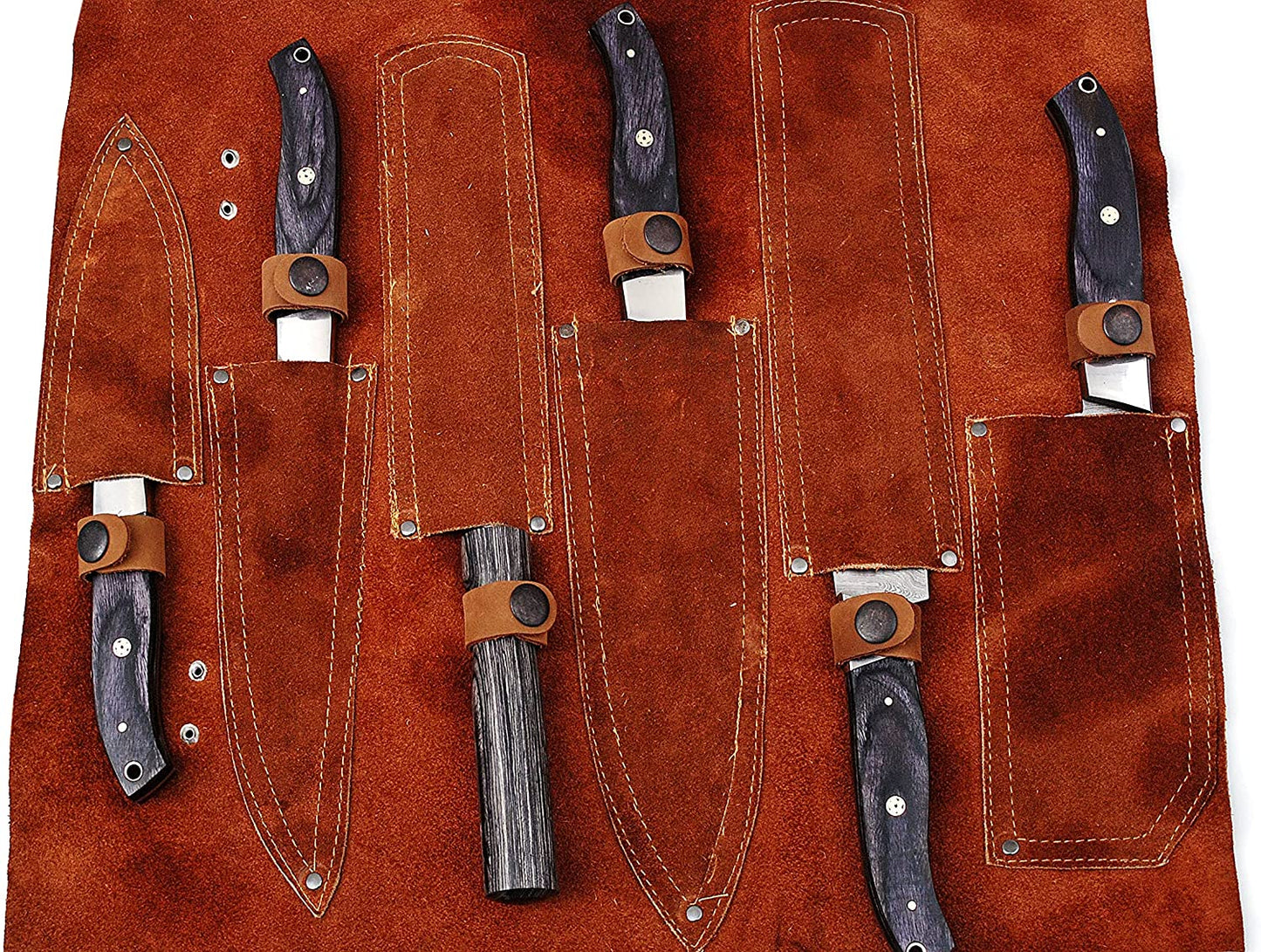 DAMASCUS KITCHEN KNIVES SET