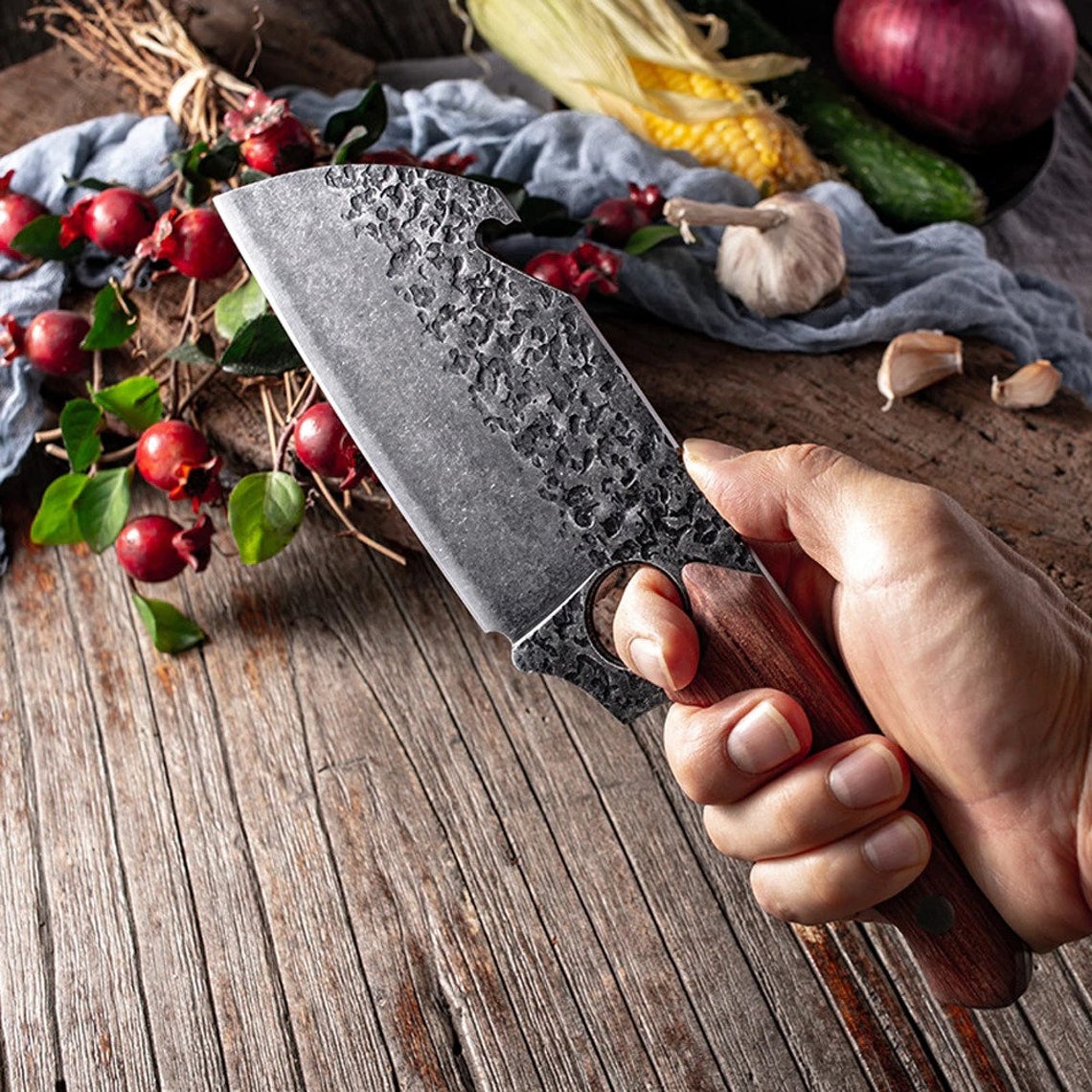 HAND FORGED MEAT CLEAVER