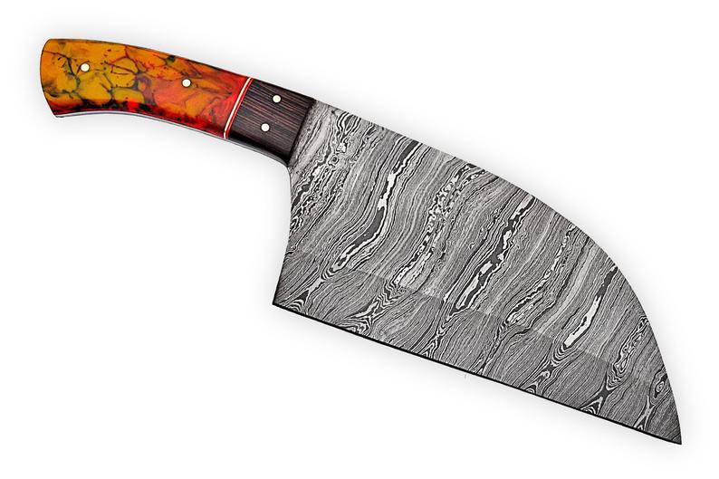 DAMASCUS CLEAVER / BUTCHER KNIFE