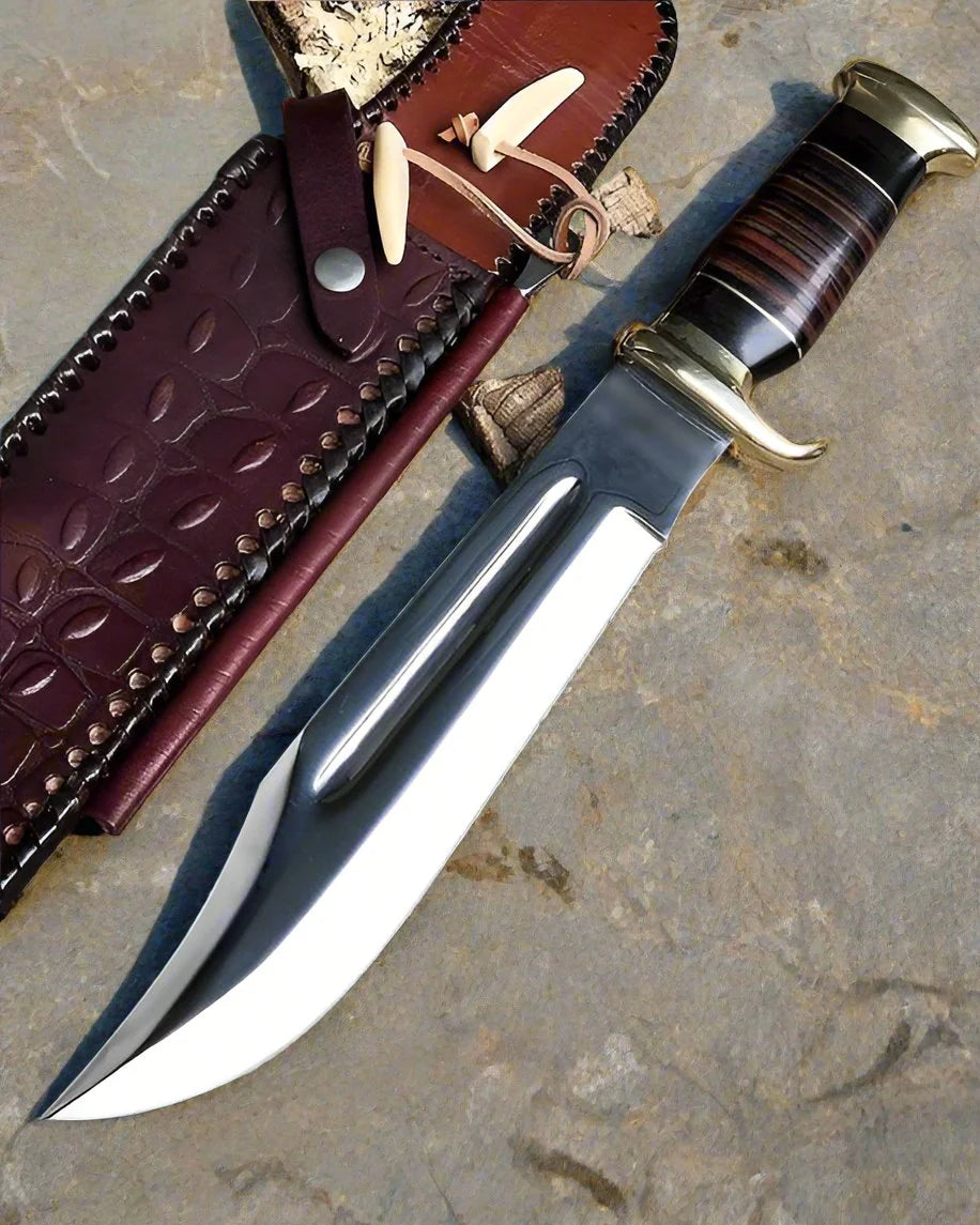 Authentic Crocodile Dundee Bowie Knife – 16” Handmade Outdoor Survival Knife


