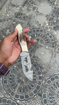 Custom handmade Damascus steel hunting knife