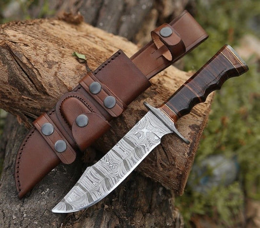 Handmade Damascus Bowie