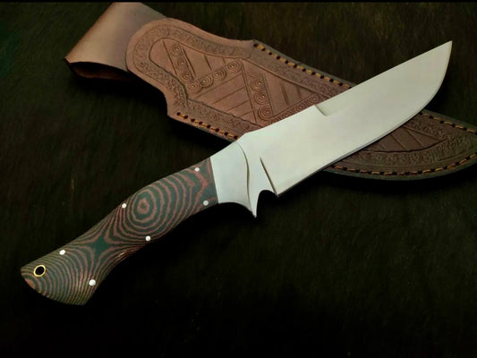 Custom handmade d2 steel hunting knife