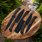 Knife Set for Sale – 13” Handmade J2 Steel Chef Knife with Wenge Wood Handle & Leather Sheath