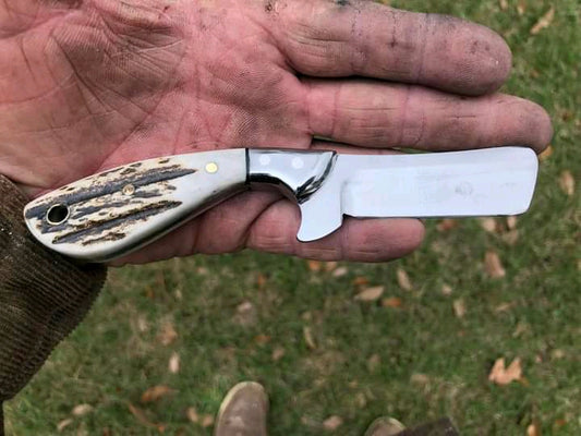 Handmade j2 bull cutter knife