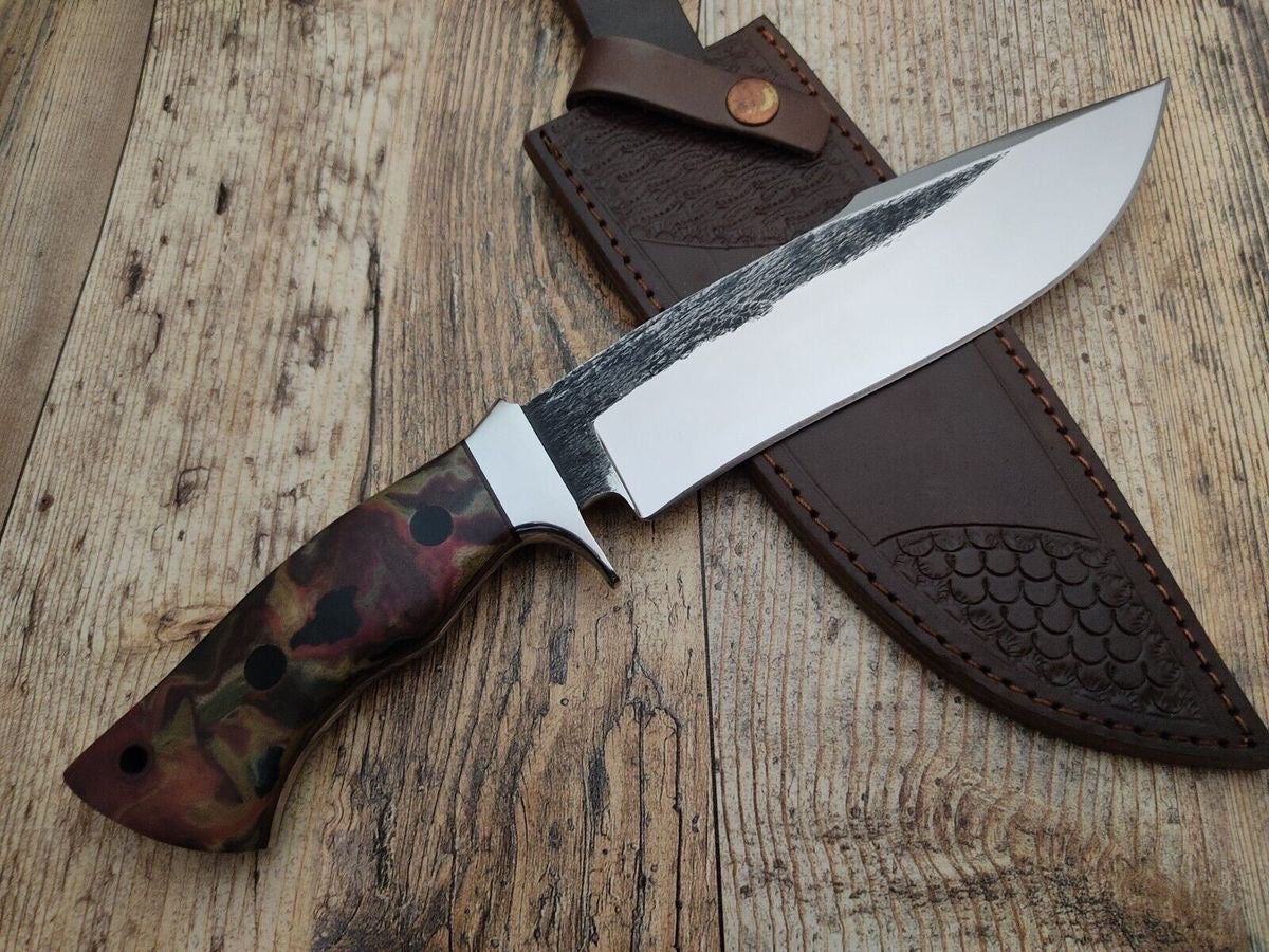 Handmade 1095 C Steel Bushcraft Survival Camping Fixed Blade Hunting Bowie knife