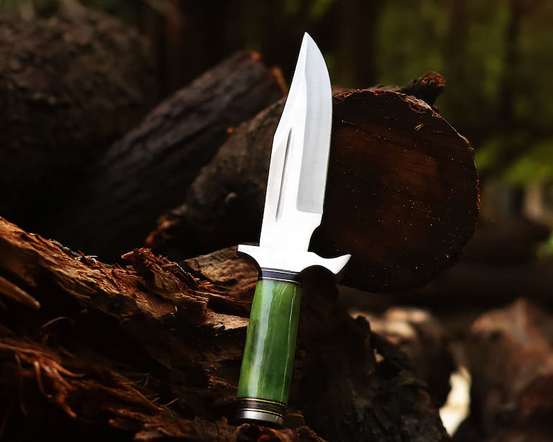 Handcrafted J2 Steel Bowie Knife – Premium 13-Inch Custom Blade with Unique Bone & Steel Guard Handle, Leather Sheath IncludedHandcrafted J2 Steel Bowie Knife – Premium 13-Inch Custom Blade with Unique Bone & Steel Guard Handle, Leather Sheath Included