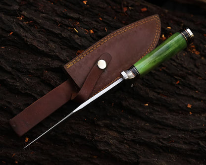 Handcrafted J2 Steel Bowie Knife – Premium 13-Inch Custom Blade with Unique Bone & Steel Guard Handle, Leather Sheath IncludedHandcrafted J2 Steel Bowie Knife – Premium 13-Inch Custom Blade with Unique Bone & Steel Guard Handle, Leather Sheath Included