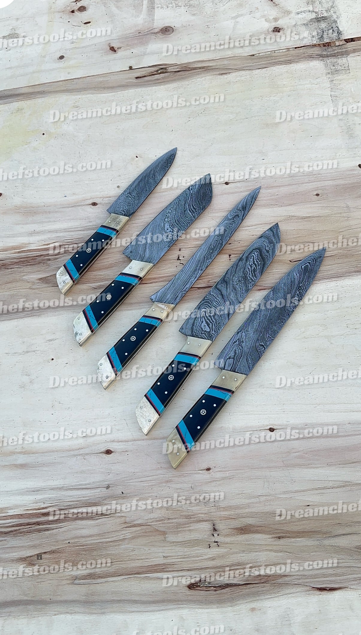 Handmade kitchen knife set