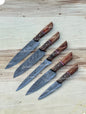 Handmade kitchen knife set