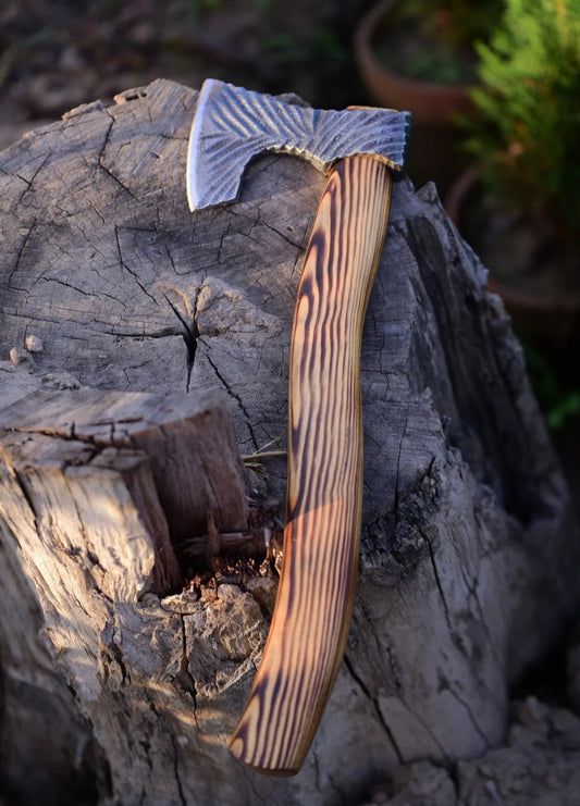 CUSTOM HANDMADE CARBON STEEL VIKING AXE, BATTLE AXE, RAGNAR AXE