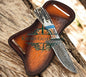 Dallas Cowboys 1994 Knife – Handmade Damascus Blade with Turquoise Accents