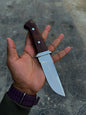 Custom handmade j2 steel hunting knife