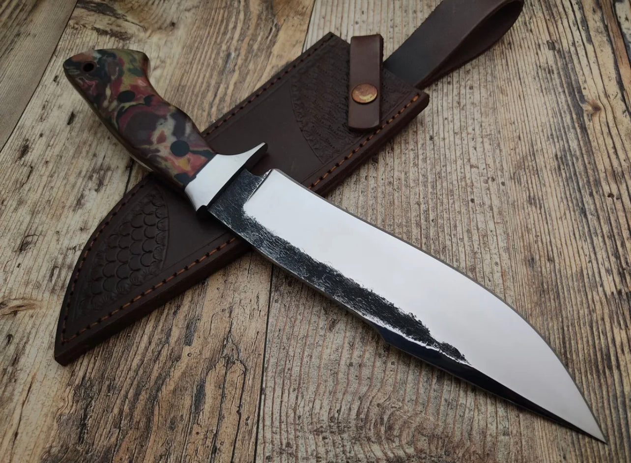 Handmade 1095 C Steel Bushcraft Survival Camping Fixed Blade Hunting Bowie knife