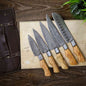 "Custom Kitchen Knives Set – Masterfully Crafted for Culinary Excellence"


