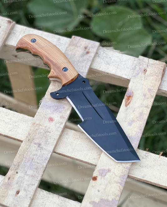 Handmade d2 powder coat tracker knife