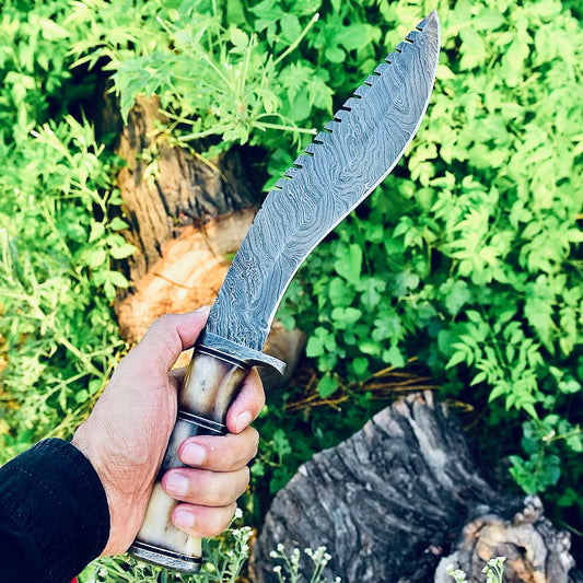 Damascus Steel Kukri Knife