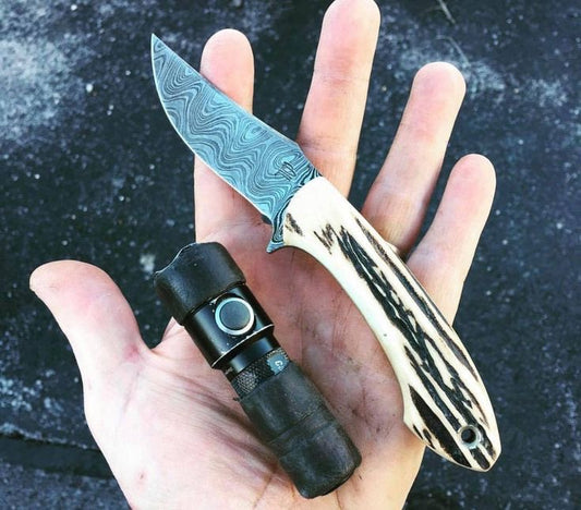 Damascus EDC Skinning Knife