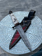 Custom handmade Damascus steel dagger knife