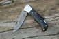 Custom handmade Damascus steel folding knife