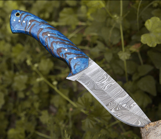 DAMASCUS STEEL SKINNING KNIFE