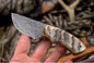 Custom handmade Damascus steel hunting knife