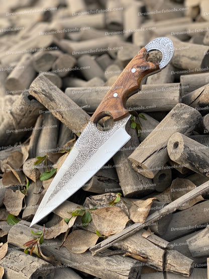 Custom handmade d2 steel hunting knife