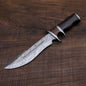 Damascus Bowie Knife - Hunting, Camping, Survival, Handmade Knife, Gift for Men, Anniversary Birthday Gift, Unique Knives