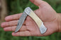 Custom handmade Damascus steel folding knife