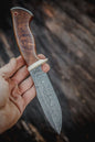 Handmade Damascus steel hunting knife