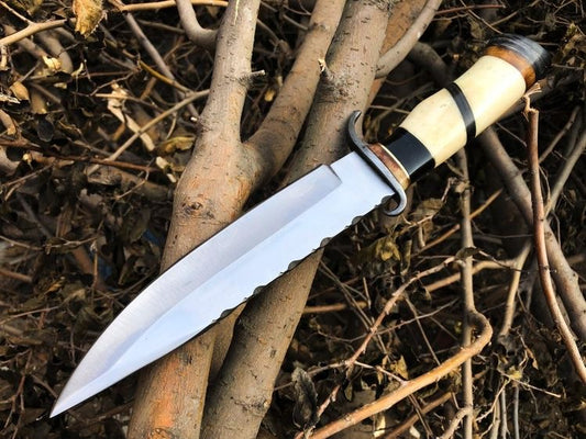 New Custom Handmade D2 Steel Hunter Bowie Knife 12