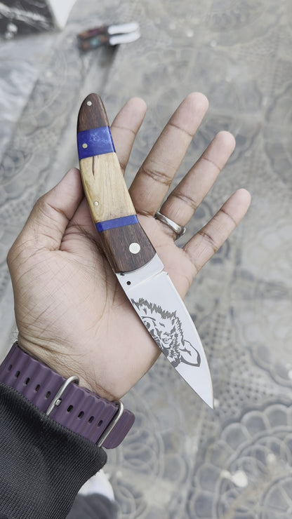 Handmade Folding Pocket Knife -Handmade Gift Knife