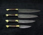 DAMASCUS KITCHEN KNIVES SET