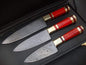 DAMASCUS KITCHEN KNIVES SET