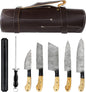 DAMASCUS KITCHEN KNIVES SET