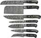 DAMASCUS KITCHEN KNIVES SET