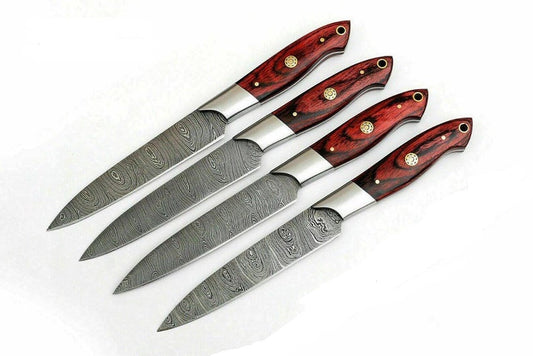 Premium Damascus Steel Knife Set – 10" Chef Blade with Pakkawood Handle

