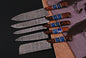 DAMASCUS KITCHEN KNIVES SET